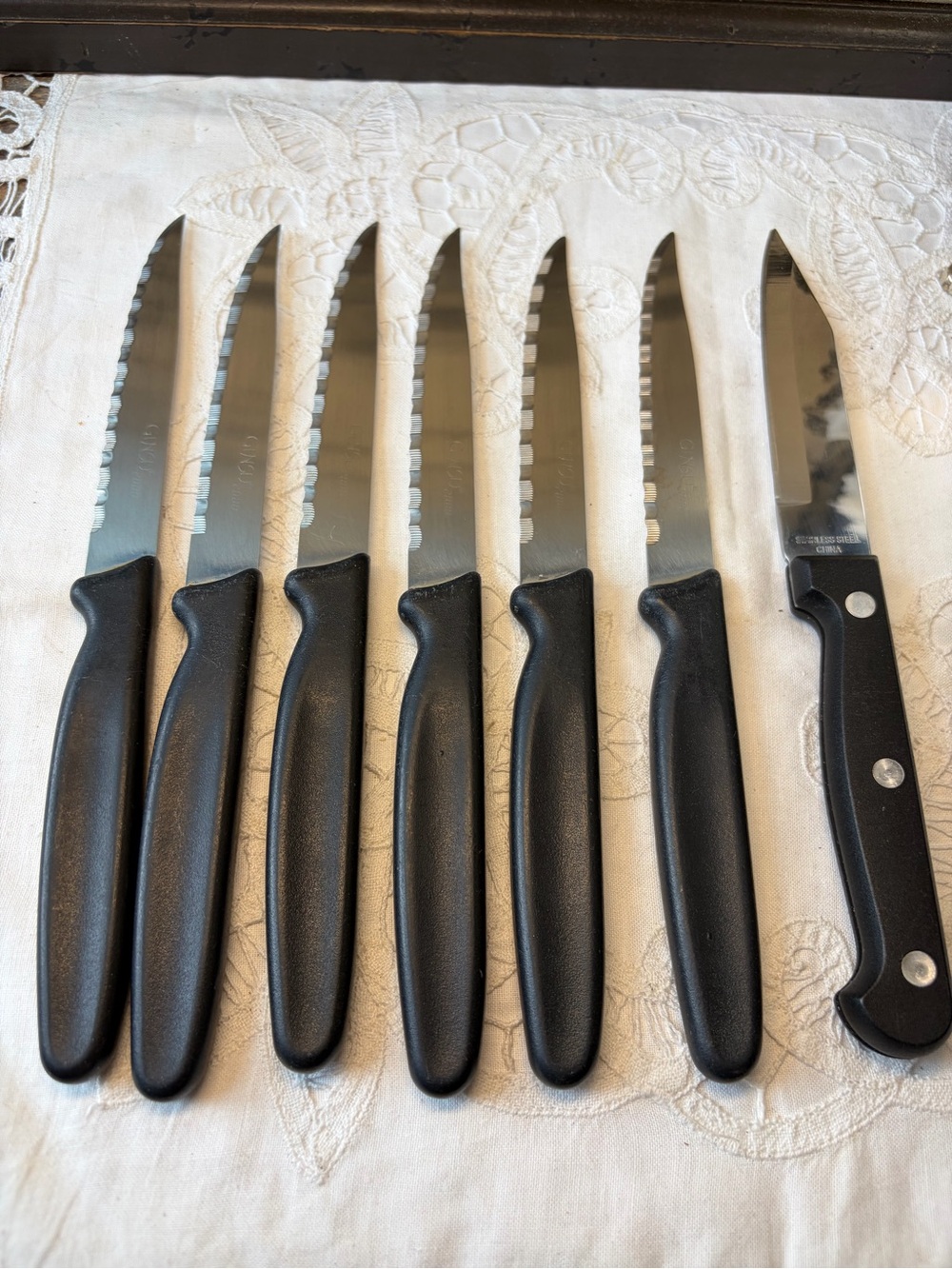 Ginsu 2000 serated knife set